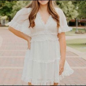 Impressions Boutique White Dress